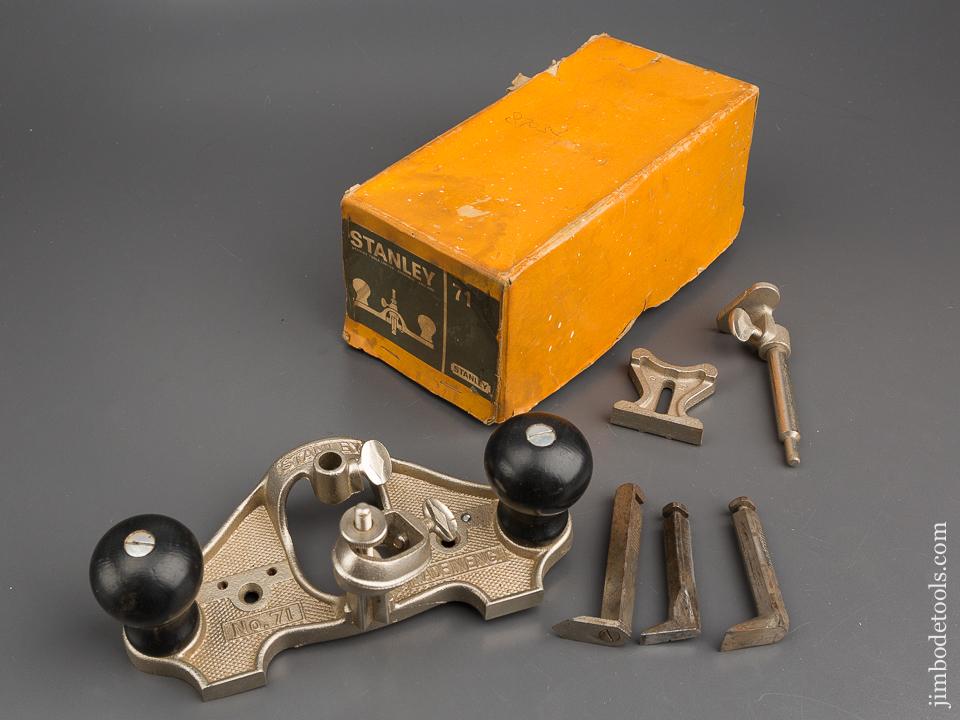 STANLEY No. 71 Router Plane 100% COMPLETE in Original Box -80536