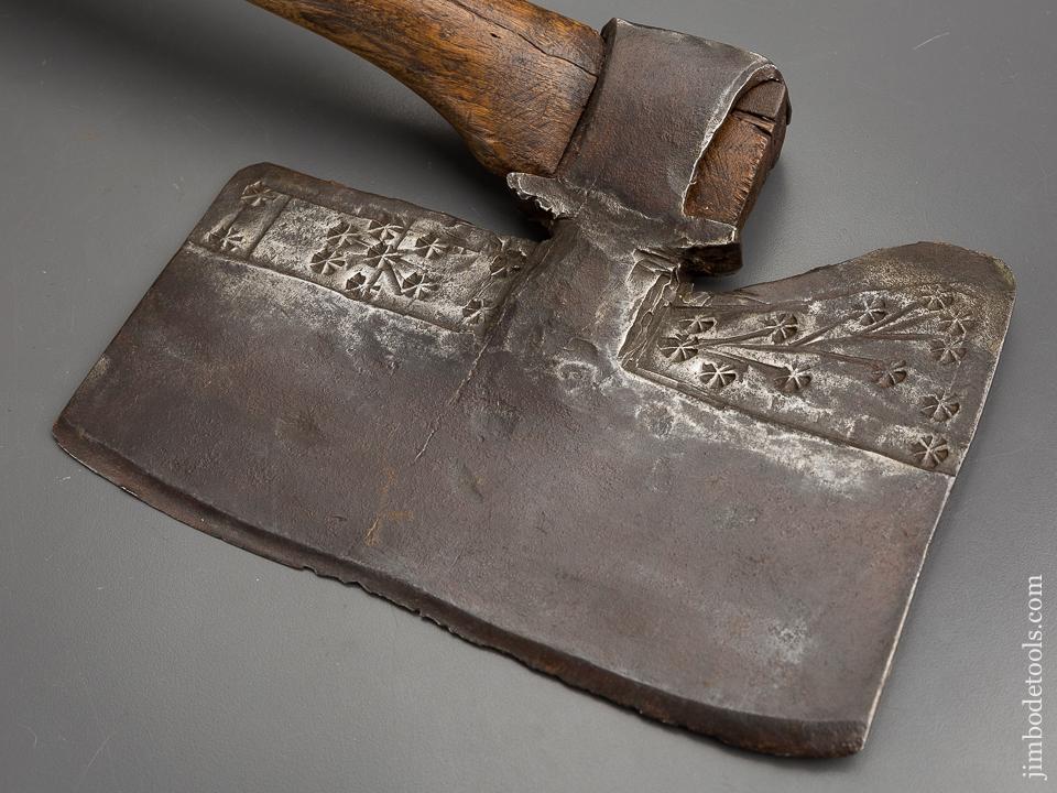 Stunning Decorated 18th Century Side Axe - 80537U