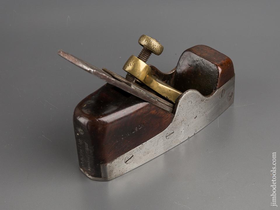 RARE Early Screw Side SPIERS Smooth Plane Dovetail Steel and Rosewood - 80539U