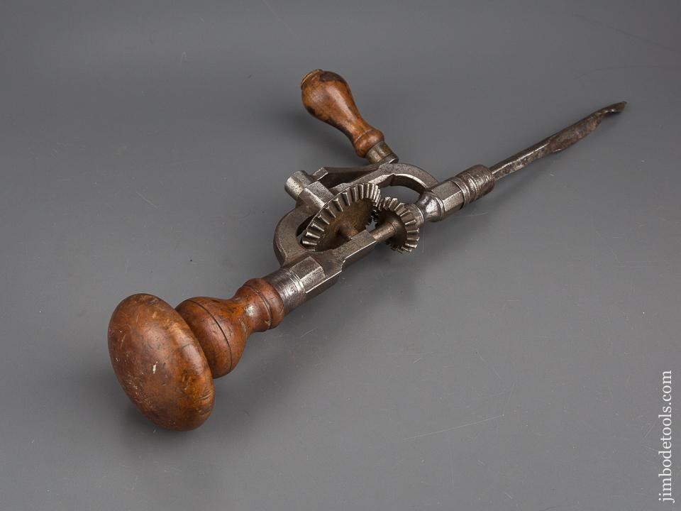 Early Ornate Iron Hand Drill - 80545