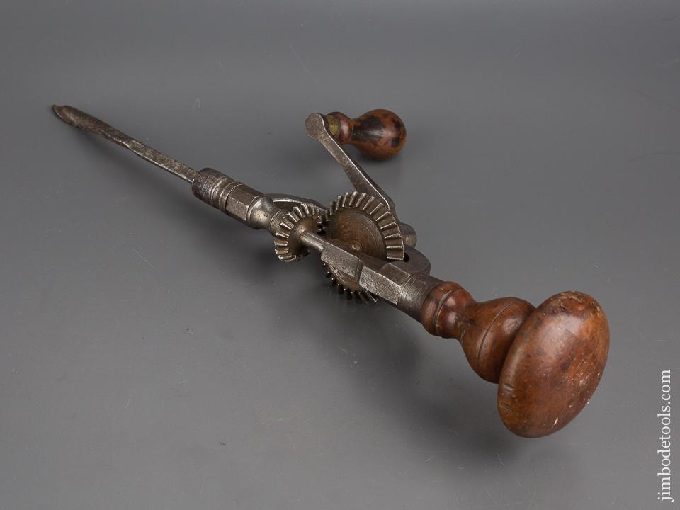 Early Ornate Iron Hand Drill - 80545
