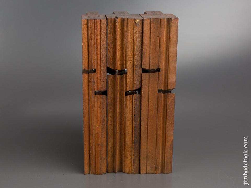 Three Crisp Double Iron Moulding Planes EXTRA FINE - 80548