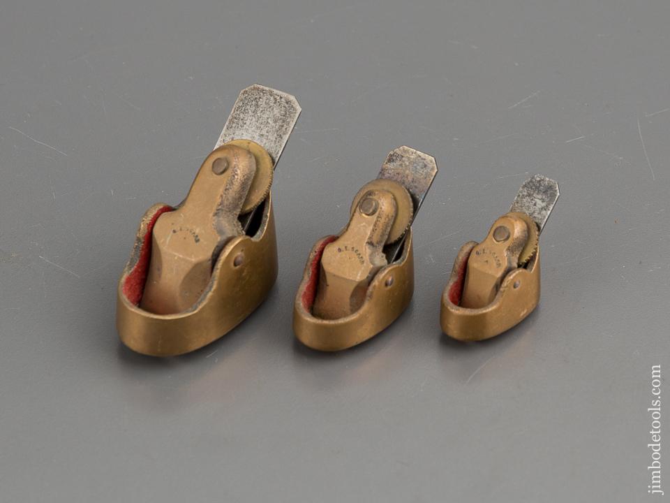 Set of Three Brass G.E. SCARR Violin Planes - 80551