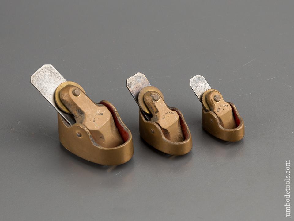 Set of Three Brass G.E. SCARR Violin Planes - 80551