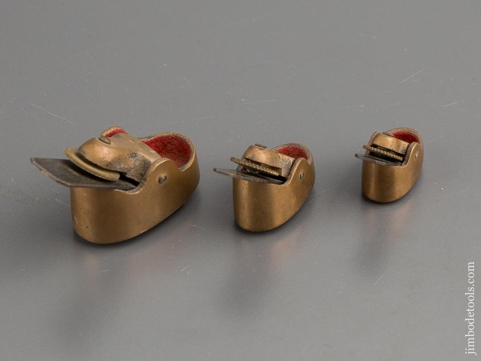 Set of Three Brass G.E. SCARR Violin Planes - 80551