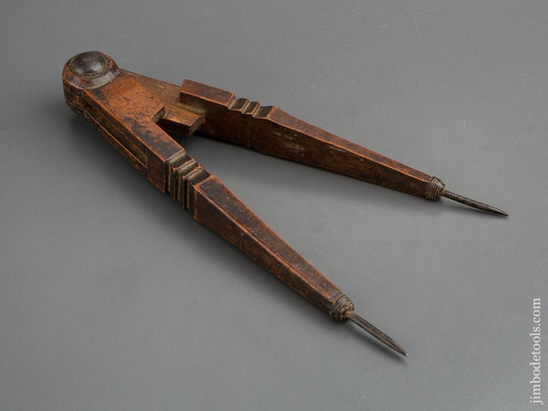 18th Century 9 1/2 inch Fruitwood Dividers - 80552U