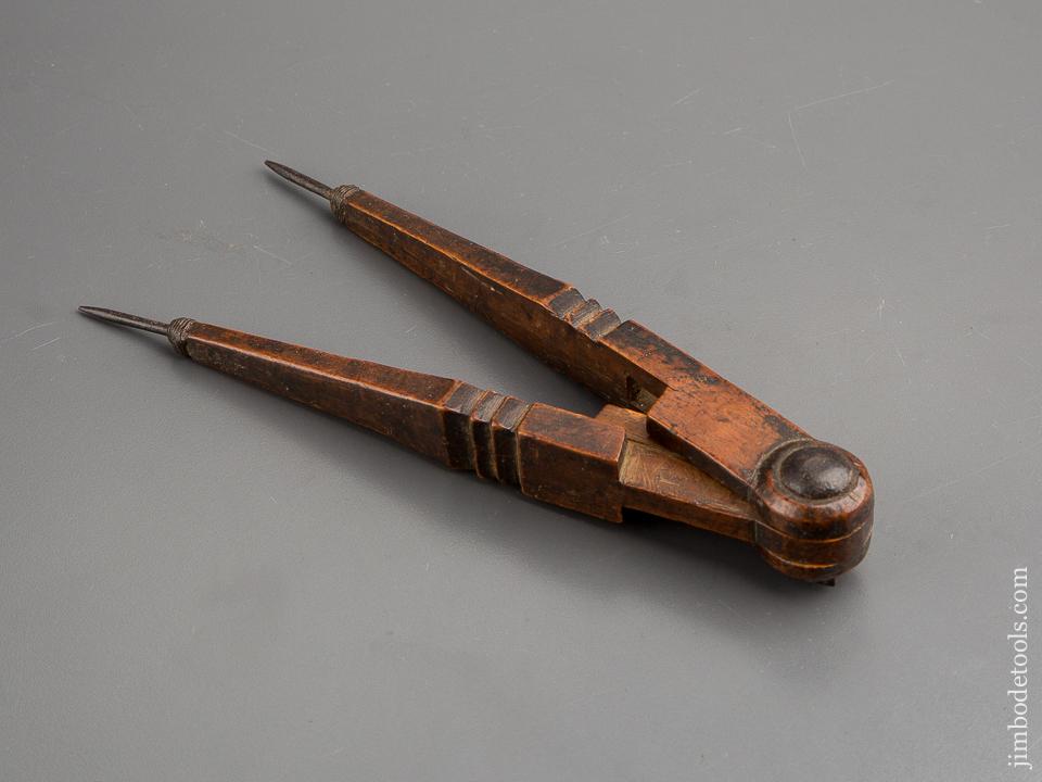 18th Century 9 1/2 inch Fruitwood Dividers - 80552U