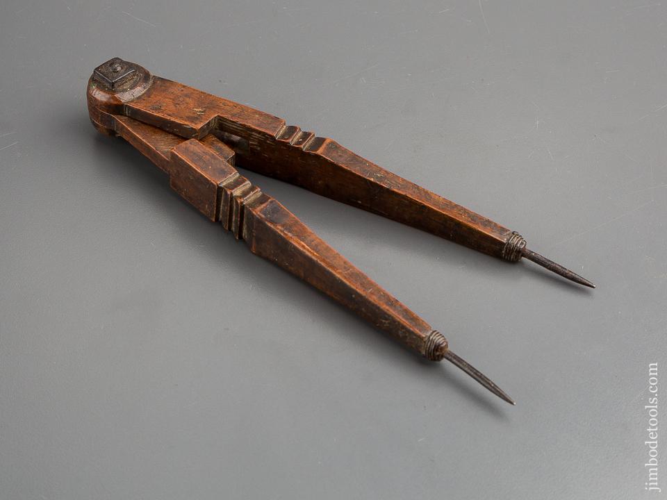 18th Century 9 1/2 inch Fruitwood Dividers - 80552U