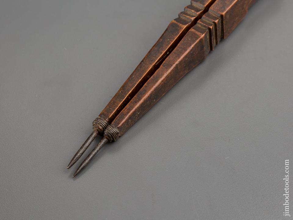 18th Century 9 1/2 inch Fruitwood Dividers - 80552U