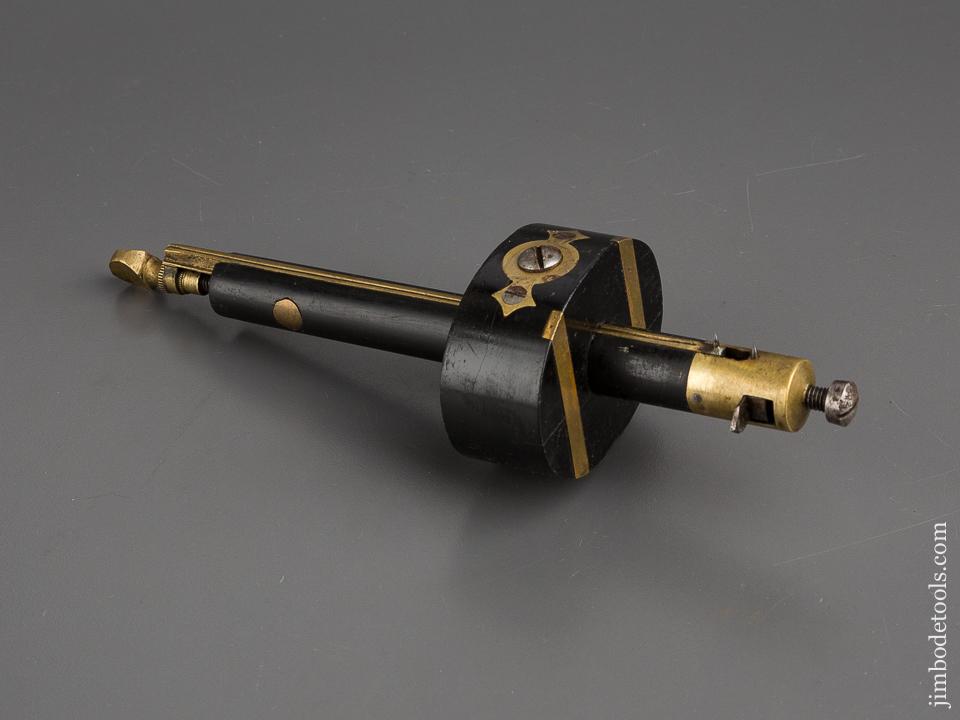 RARE Ebony and Brass Combination Mortise and Slitting Gauge - 80563U