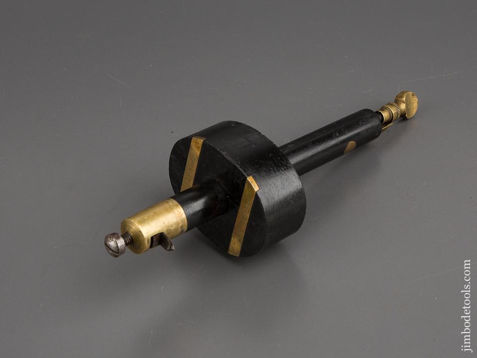 RARE Ebony and Brass Combination Mortise and Slitting Gauge - 80563U