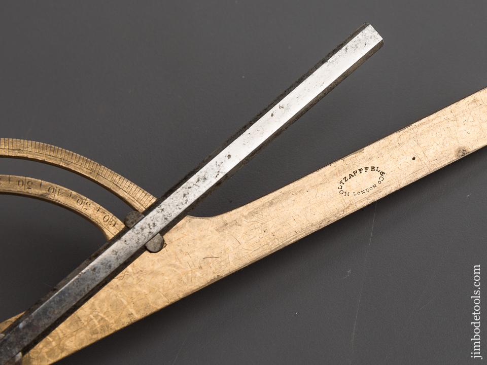 9 1/2 inch HOLTZAPFFEL Protractor with Original Snarling - 80569U