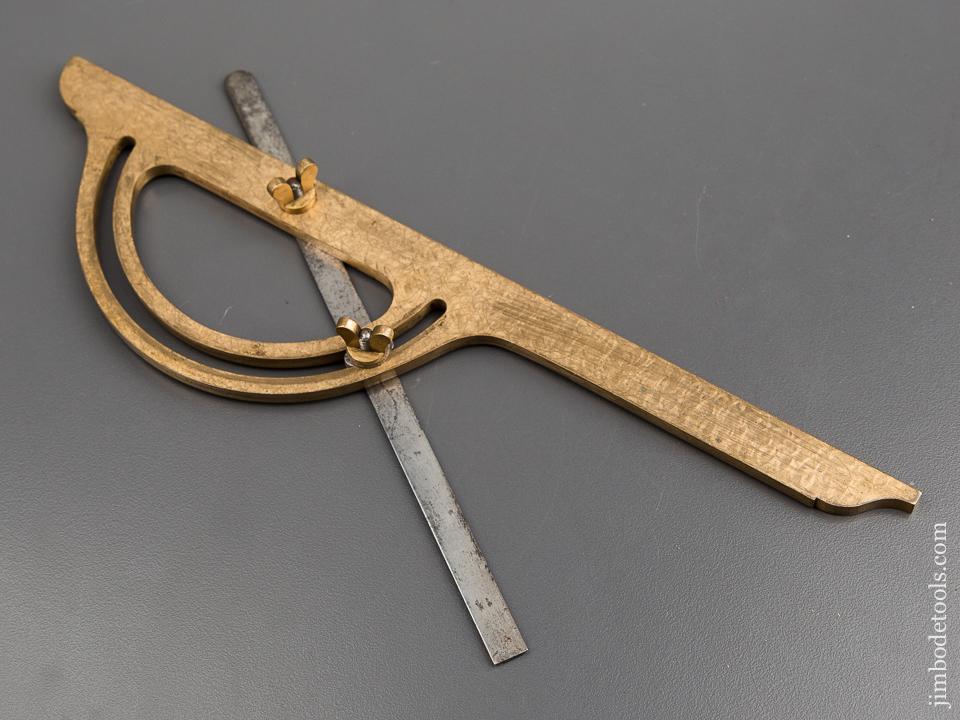 9 1/2 inch HOLTZAPFFEL Protractor with Original Snarling - 80569U