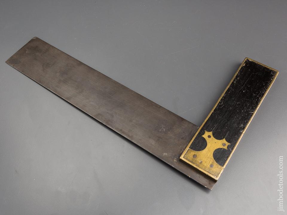 Twelve inch MARPLES Ebony and brass Try Square - 80577