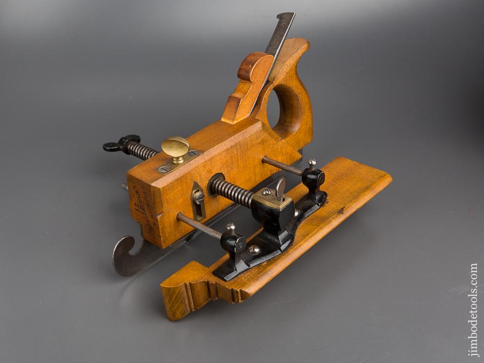 Handled KIMBERLEY Patent Screw Adjusting Plow Plough Plane circa 1876-1899 MINT - 80584U