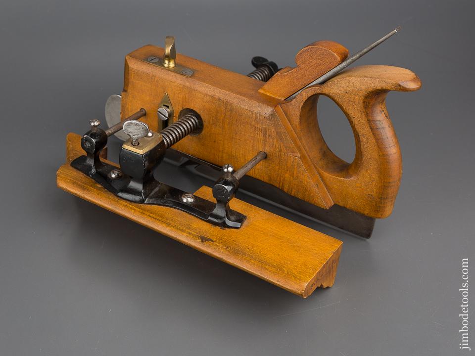 Handled KIMBERLEY Patent Screw Adjusting Plow Plough Plane circa 1876-1899 MINT - 80584U