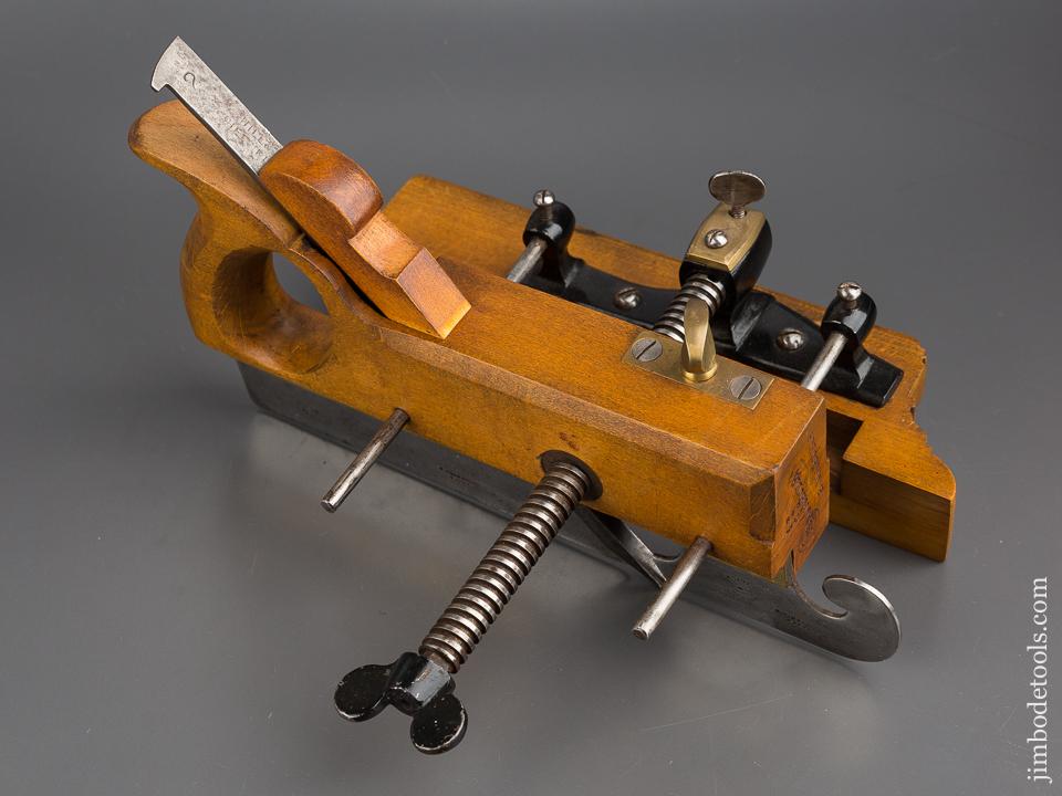 Handled KIMBERLEY Patent Screw Adjusting Plow Plough Plane circa 1876-1899 MINT - 80584U