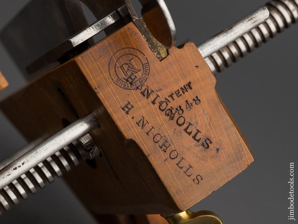 Handled KIMBERLEY Patent Screw Adjusting Plow Plough Plane circa 1876-1899 MINT - 80584U