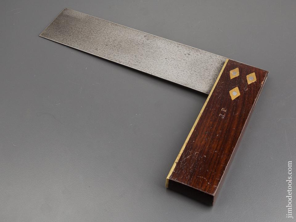Nine inch MATHIESON Rosewood and Brass Try Square - 80588