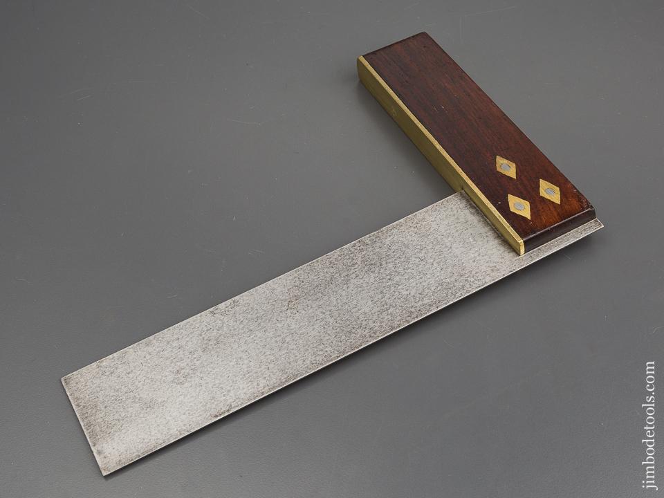 Nine inch MATHIESON Rosewood and Brass Try Square - 80588