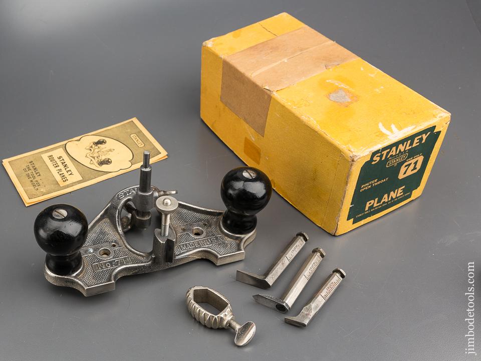 STANLEY No. 71 Router Plane 100% COMPLETE in Original Box - 80611