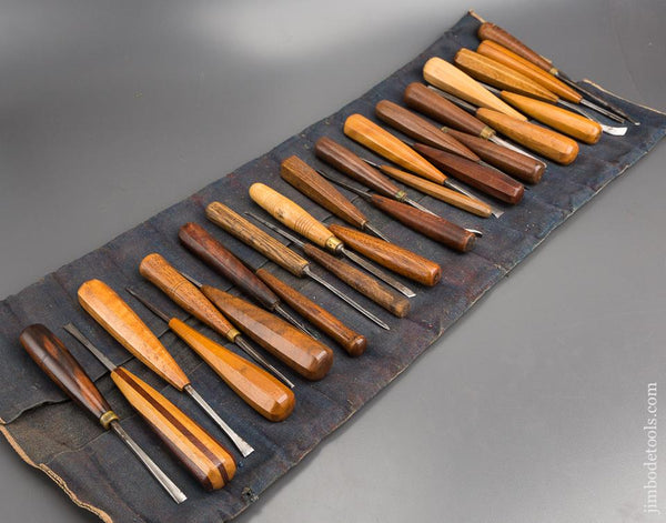 27 Carving Chisels in Roll - 80618