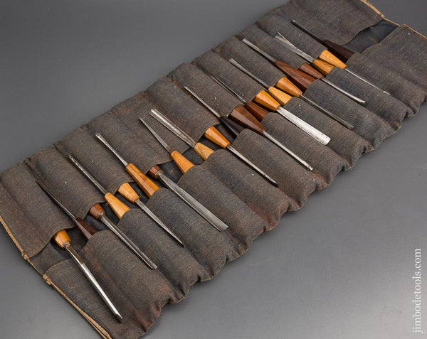 21 Great Carving Chisels in Roll - 80622