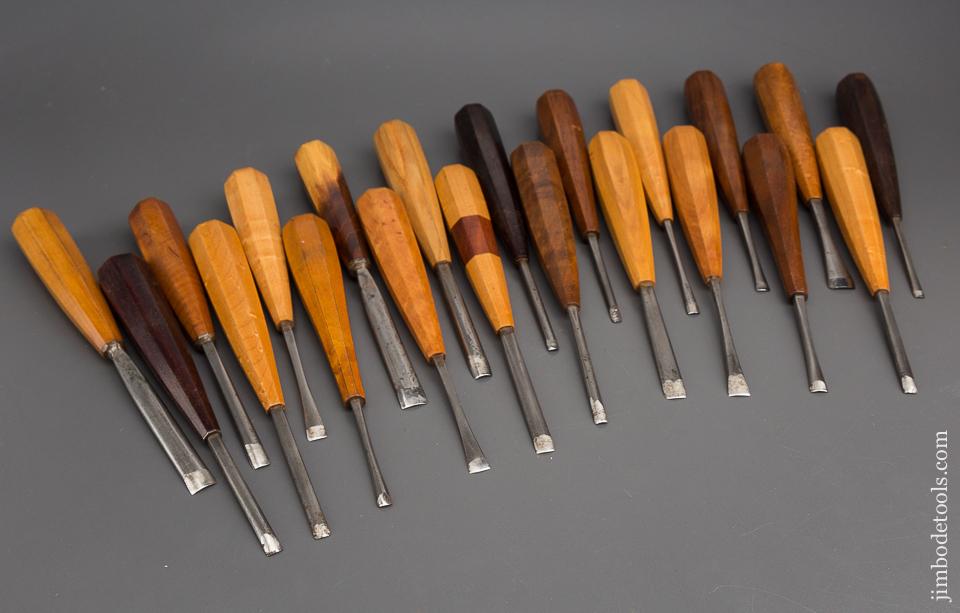 21 Great Carving Chisels in Roll - 80622