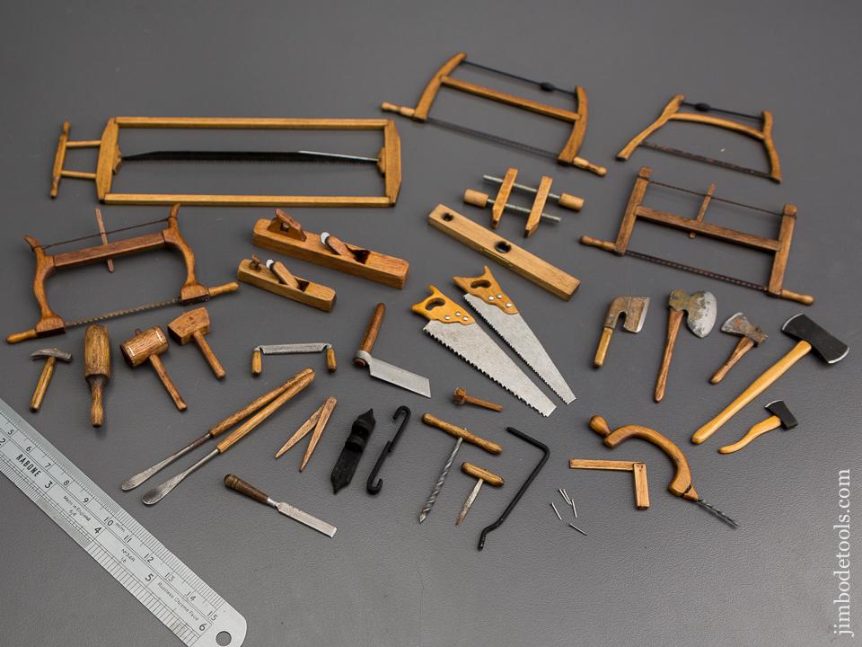 32 Well-Made Miniature Wood & Steel Tools! * 80630