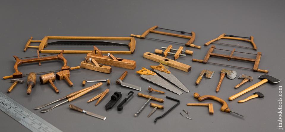 32 Well-Made Miniature Wood & Steel Tools! * 80630