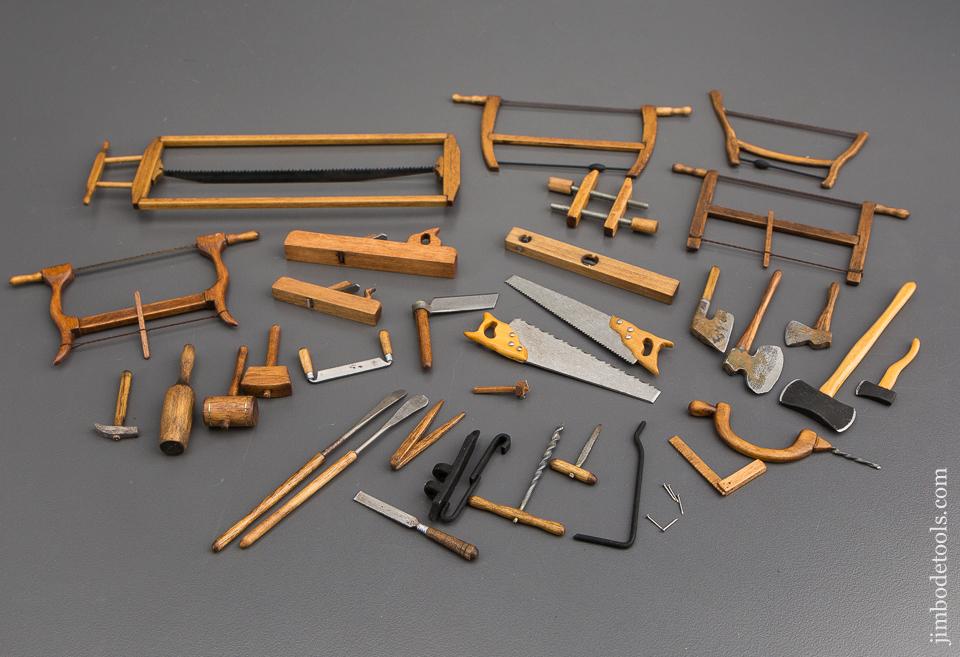32 Well-Made Miniature Wood & Steel Tools! * 80630