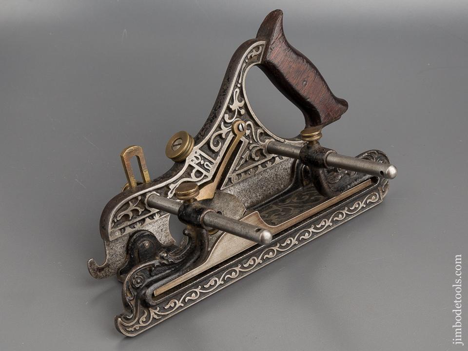 Fancy MILLERS PATENT Plow Plane by STANLEY No. 41 with Ten Cutters - 80632