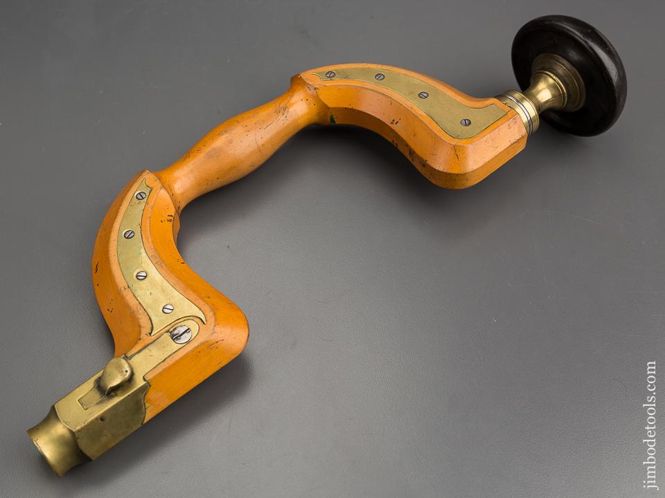 Fantastic! Solid Boxwood Sheffield Plated Brace UNUSED! - 80634U