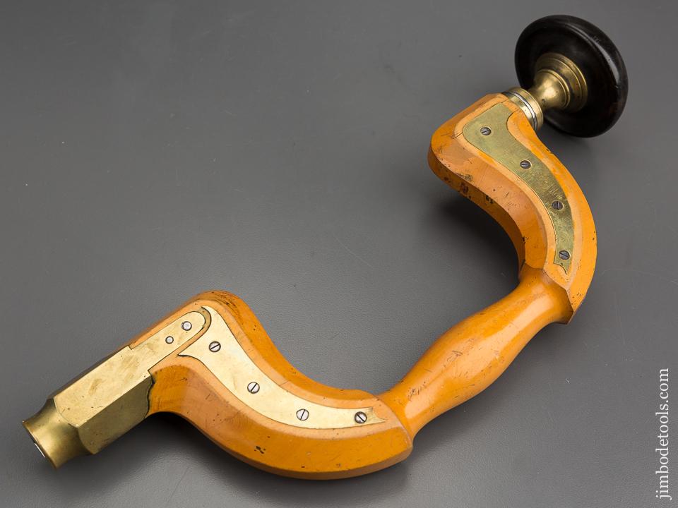 Fantastic! Solid Boxwood Sheffield Plated Brace UNUSED! - 80634U