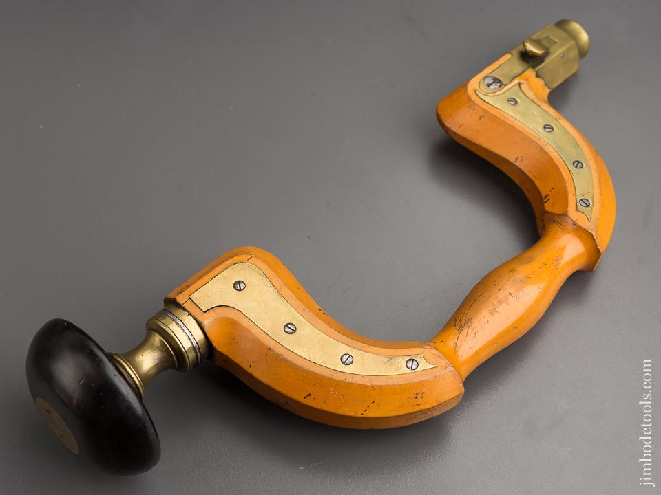 Fantastic! Solid Boxwood Sheffield Plated Brace UNUSED! - 80634U