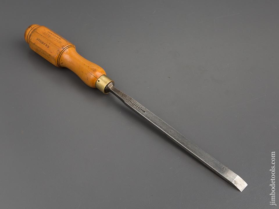 Fabulous! 3/8 x 13 1/2 inch EADON Boxwood Handled Tang Firmer Chisel - 80641