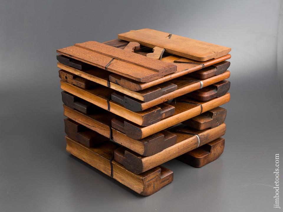 Complete Working Set of 18 Hollows & Rounds Molding Planes 2-18 EVENS - 80656