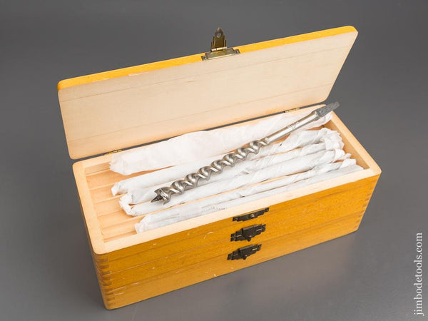UNUSED Complete Set of 13 RUSSELL JENNINGS Auger Bits MINT in Original 3 Tiered Box - 80666