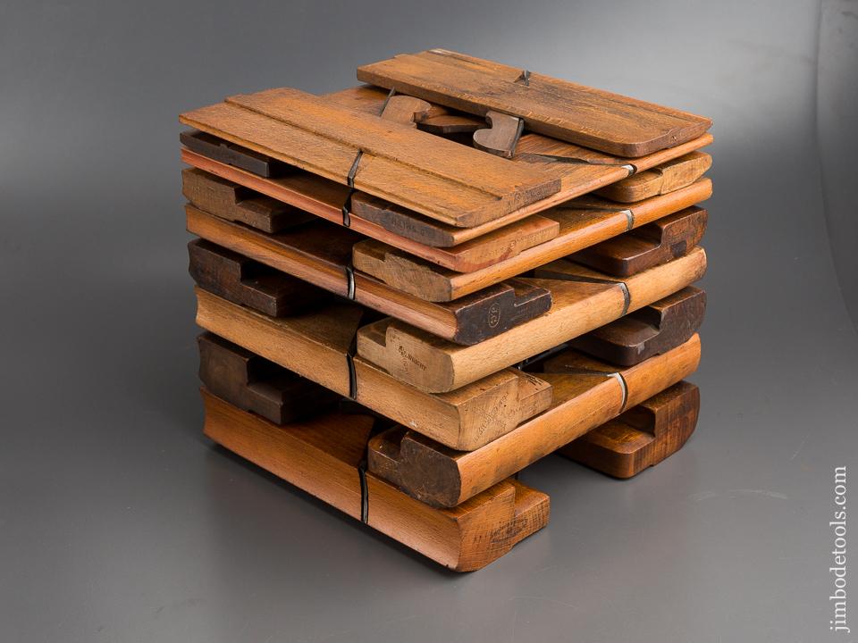 Complete Working Set of 18 MATHIESON Hollows & Rounds Molding Planes 2-18 EVENS - 80669