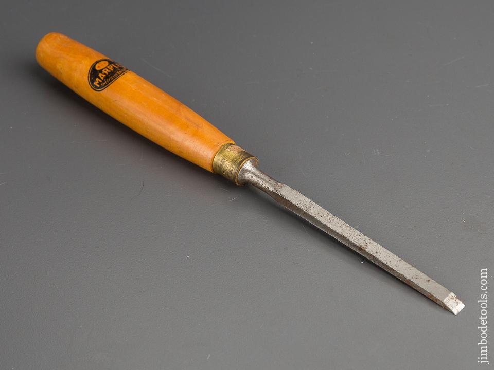 Extra Fine 1/4 x 9 1/2 inch MARPLES Boxwood Handled Tang Firmer Chisel with Decal - 80671