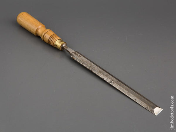 3/4 x 14 1/4 inch WOODCOCK Boxwood Handled Tang Paring Chisel 80672