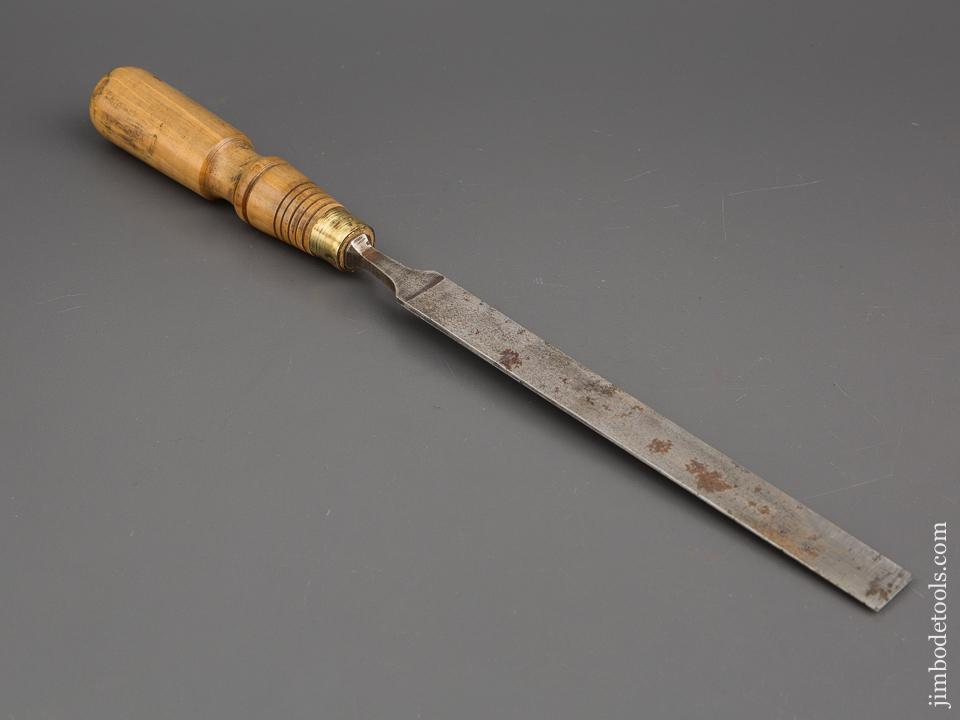 3/4 x 14 1/4 inch WOODCOCK Boxwood Handled Tang Paring Chisel 80672