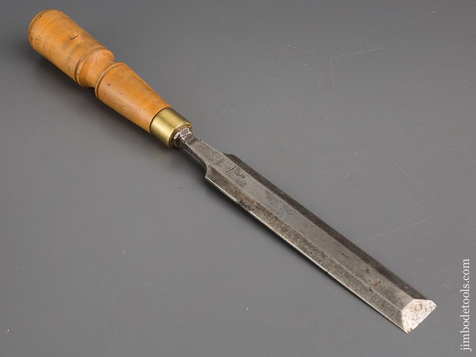 1 x 13 inch JOHN BULL Boxwood Handled Tang Chisel - 80674