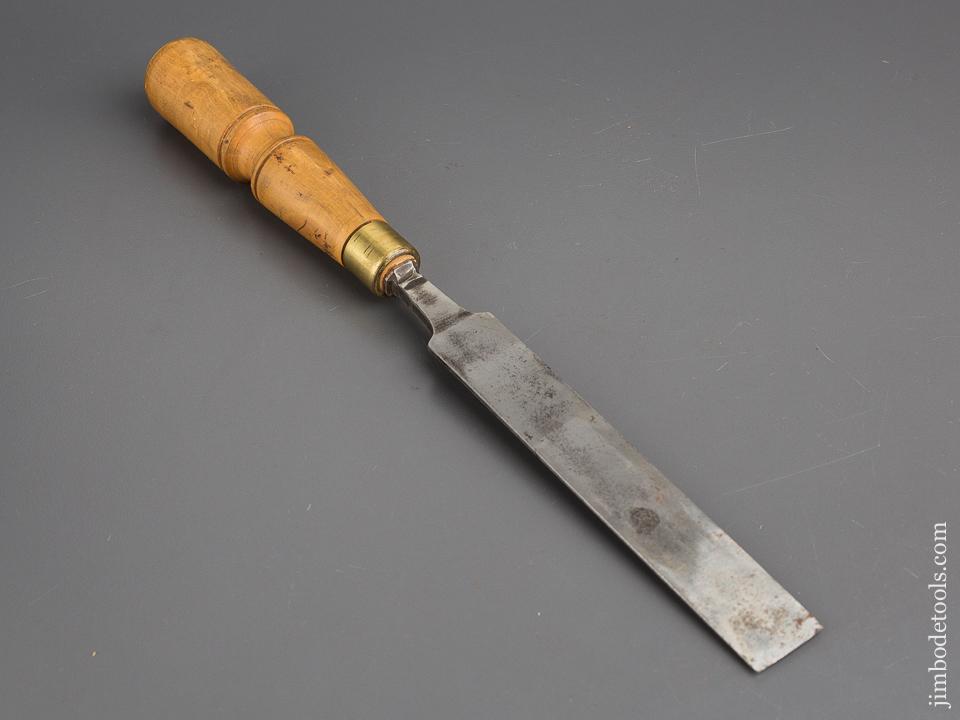 1 x 13 inch JOHN BULL Boxwood Handled Tang Chisel - 80674