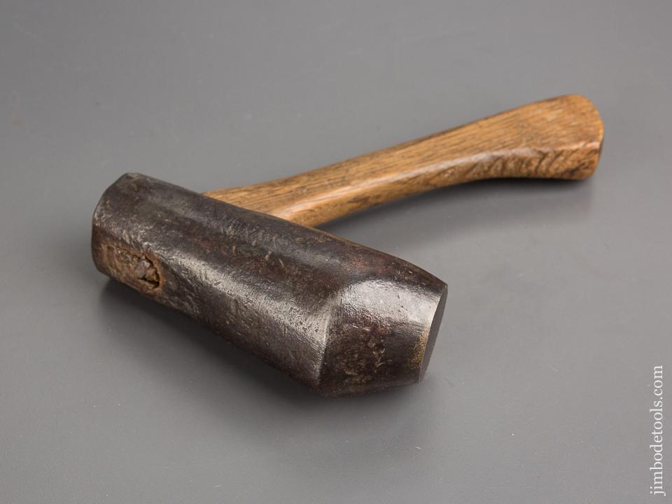 5 1/2 x 9 inch 3 3/4 pound File maker's Dog Head Stitching Hammer - 80677