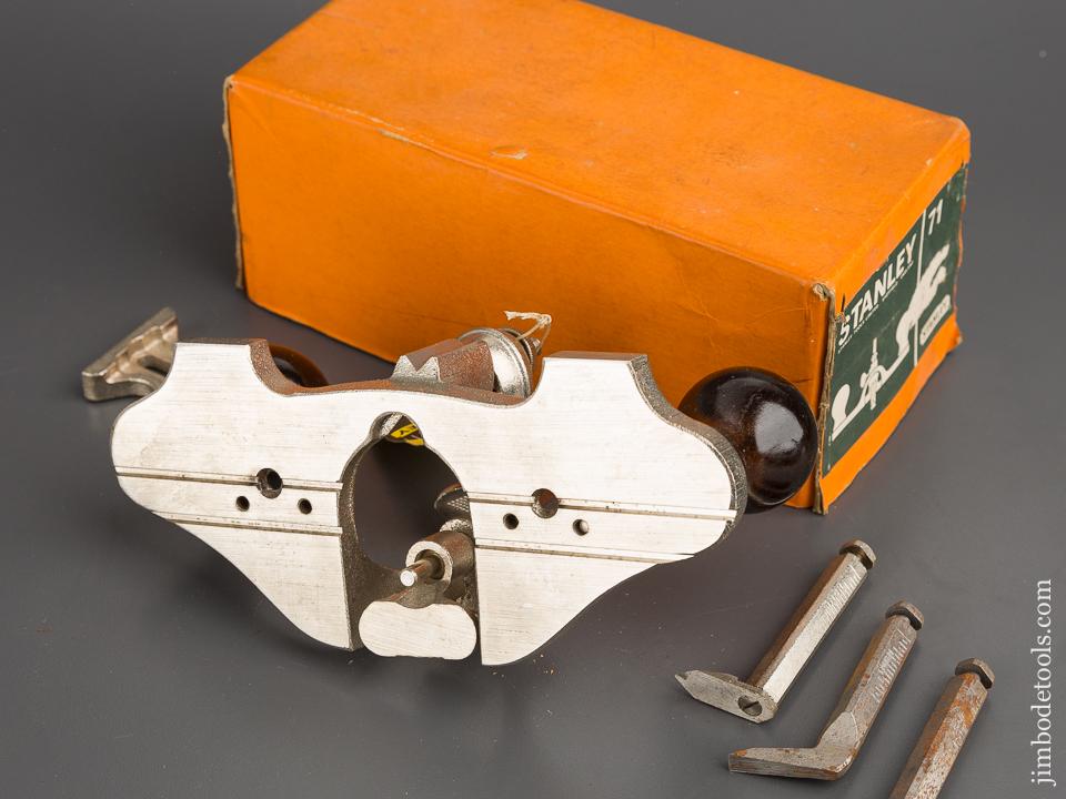 STANLEY No. 71 Router Plane 100% COMPLETE in Original Box MINT - 80678