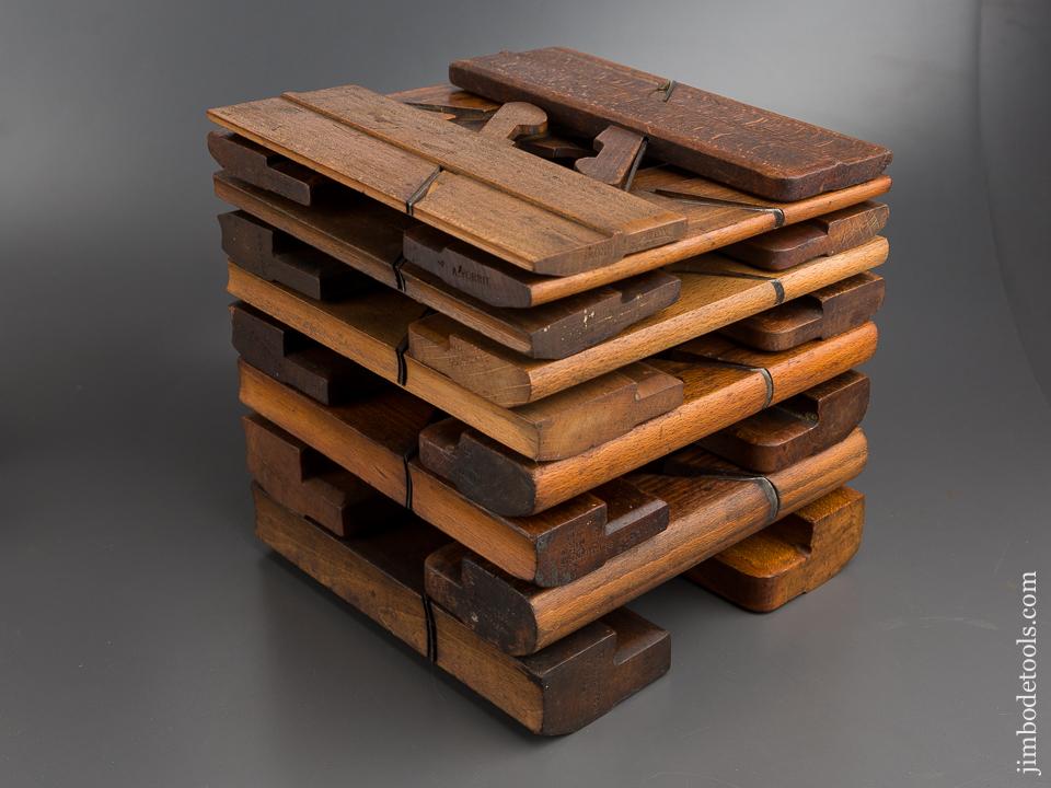 Complete Working Set of 18 Hollows & Rounds Moulding Planes EVENS - 80690