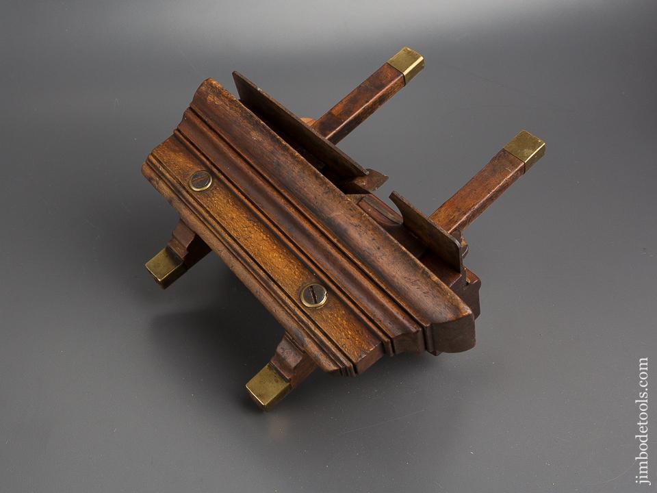 Beech Wedge Arm Plough Plane by W. GREENSLADE circa 1828-1937 BRISTOL - 80692R