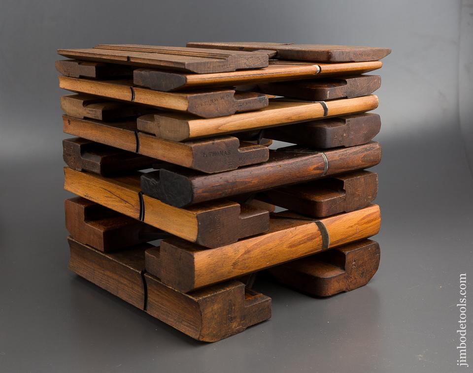 Complete Working Set of 18 Hollows & Rounds Molding Planes EVENS - 80703