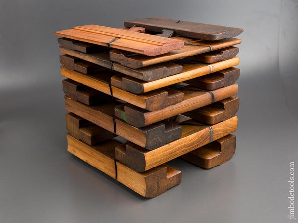 Complete Set of VARVILL YORK Hollows & Rounds Moulding Planes EVENS - 80706